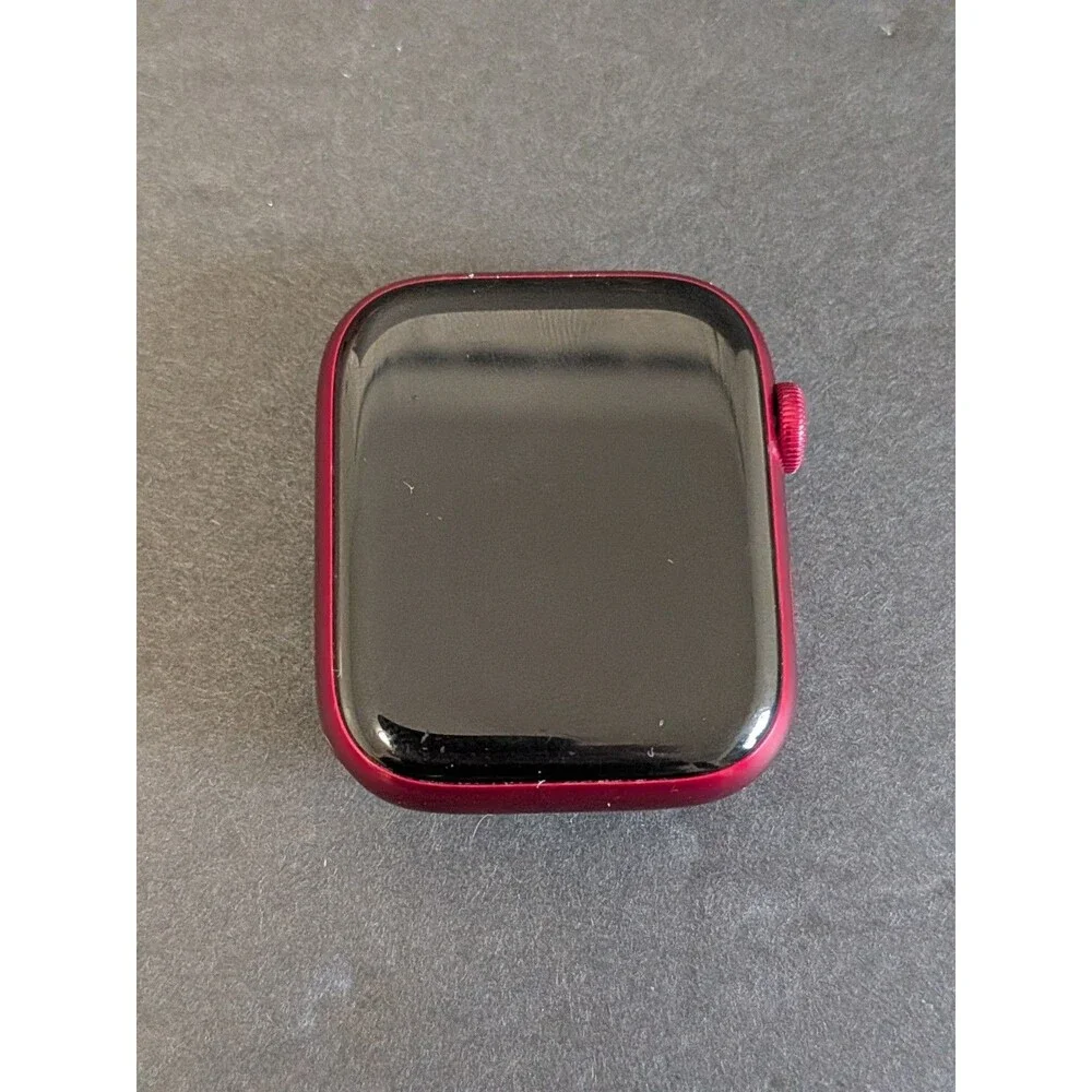 Apple Watch Series 7 45mm Red Case Turns On **Locked - As Is